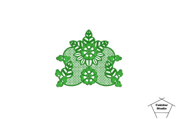 Green Floral Lace