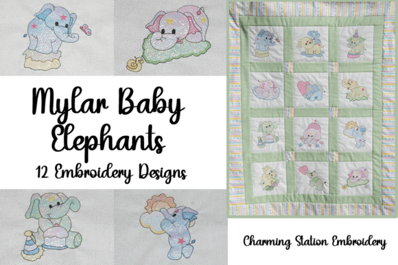 Mylar Baby Elephants
