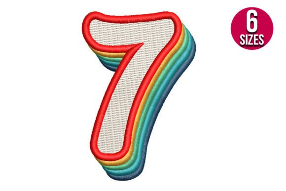 Retro Number Seven