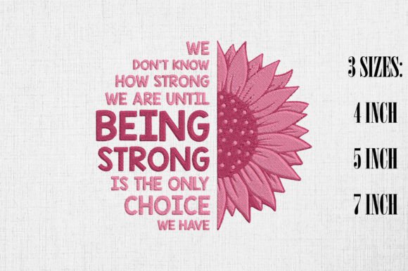 Sunflower Pink Breast Cancer Awareness