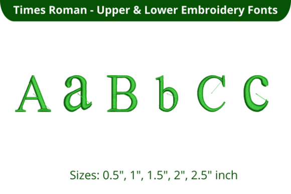 Times Roman Font ABC